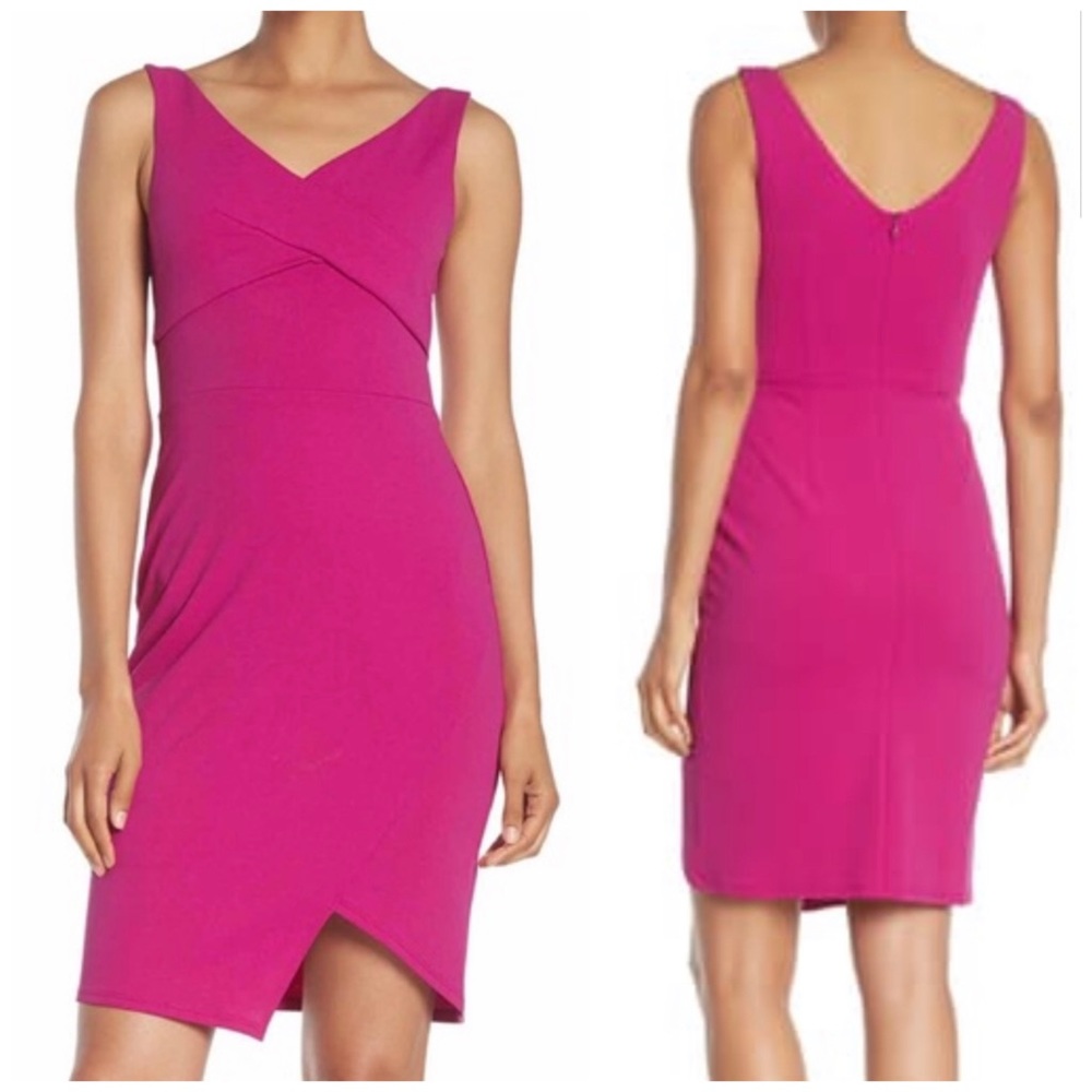 bebe - Twisted Bodice Scuba Dress (12)